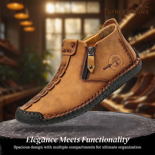 Logan | Classic Men's Vegan Leather Ankle Shoes