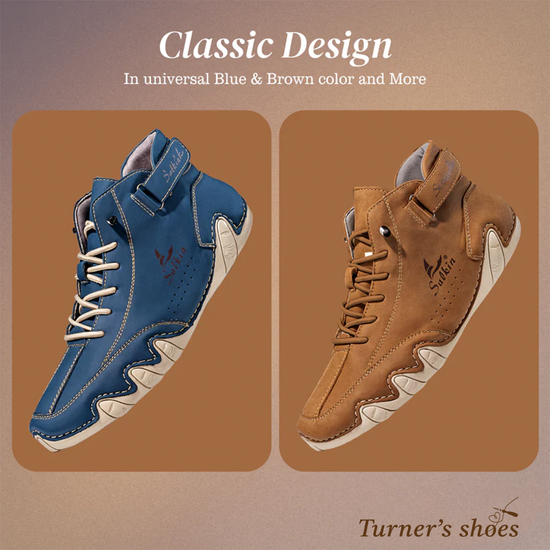 Collerina | Comfortable Orthopedic High Shoes Made of Faux Leather