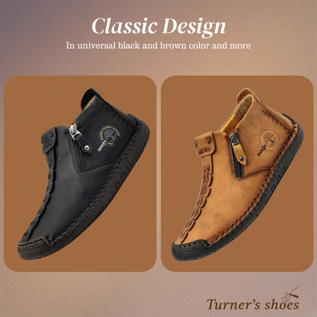 Logan | Classic Men's Vegan Leather Ankle Shoes