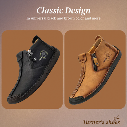 Logan | Classic Men's Vegan Leather Ankle Shoes