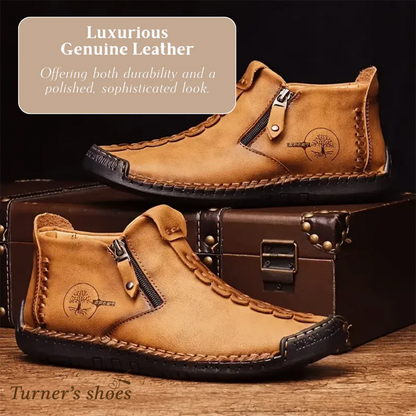 Logan | Classic Men's Vegan Leather Ankle Shoes